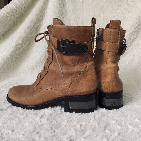 SOLD! Vince Camuto Lace Up Leather Boots - Picture 4 of 7